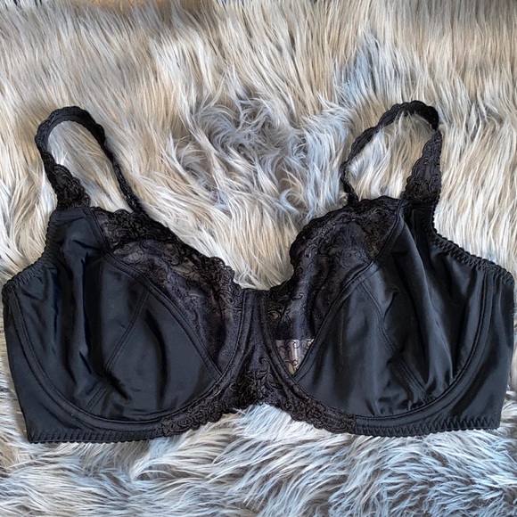 Barely breezier black bra 42DD underwire - Picture 1 of 4